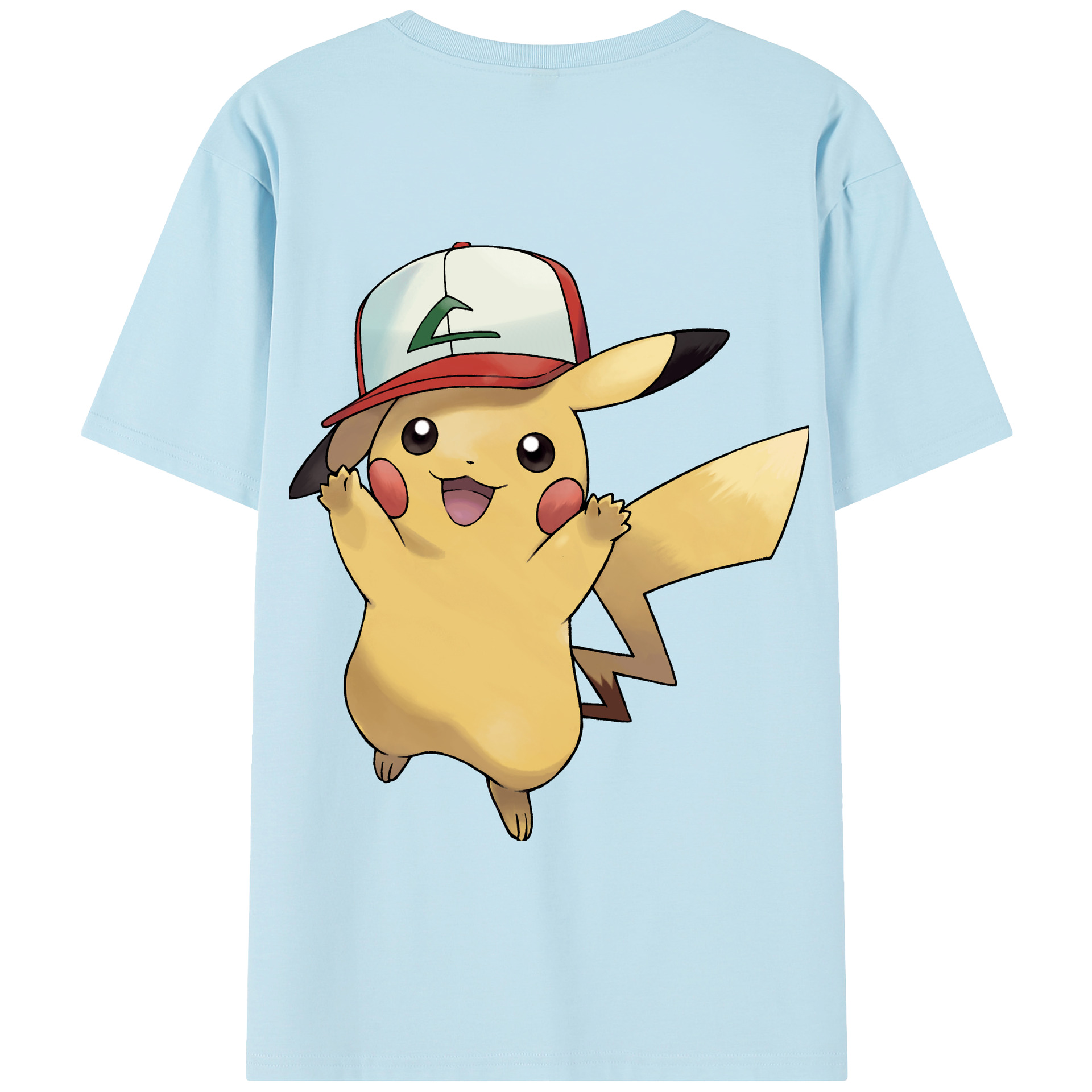 （画像用） ポケットモンスター Pokémon 綿100％半袖Tシャツ（背面プリント）